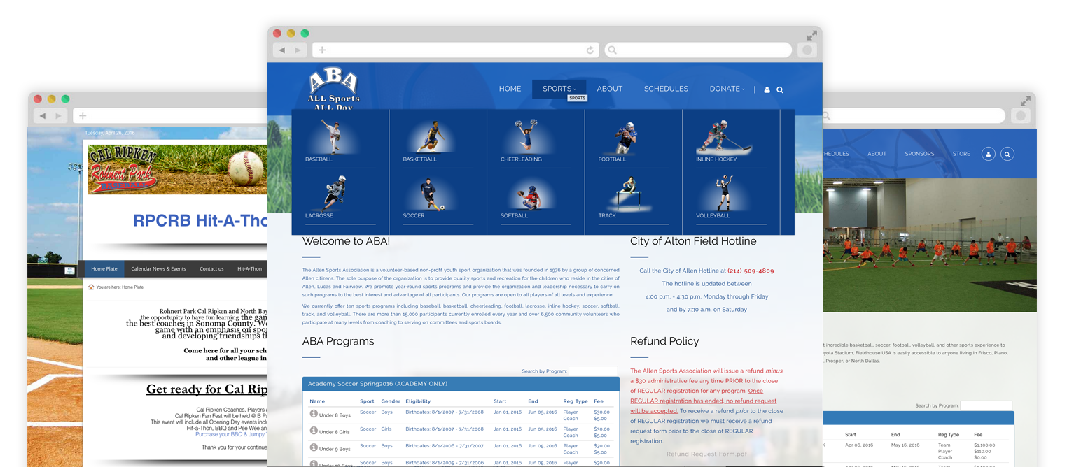 SportsPilot Websites